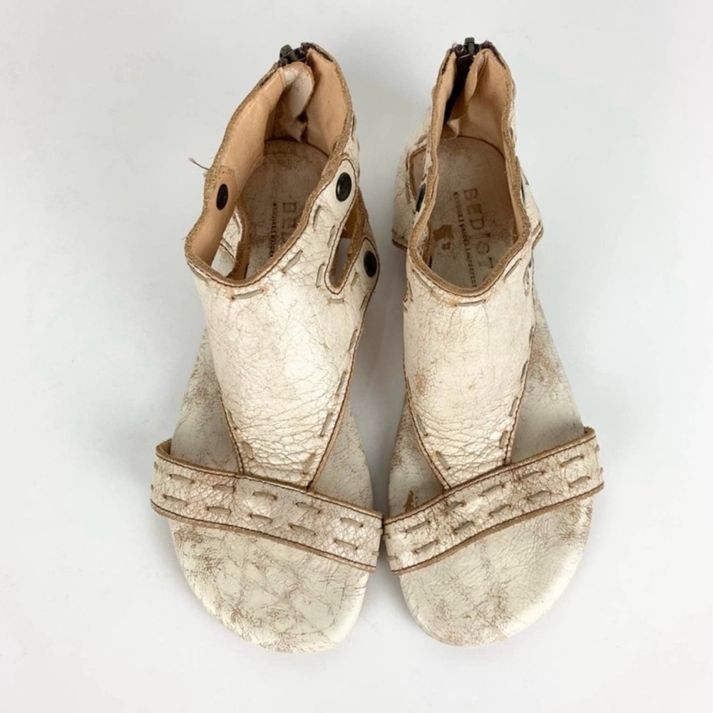 Bed Stu Soto Leather Ankle Gladiator Sandals Nectar Lux Size 7